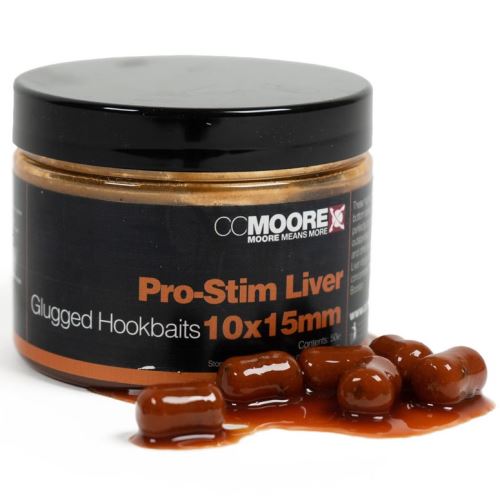 CC Moore Boilie Dumbels V Dipe Pro-Stim Liver Glugged Hookbaits