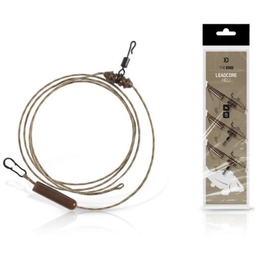 Delphin Montáž TheEND Leadcore HELI 80 cm 3 ks