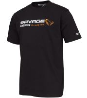 Savage Gear Tričko Signature Logo T Shirt Black Ink - XXL