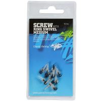 Giants Fishing Kolíček S Obratlíkom A Krúžkom Screw With Ring Swivel Medium 10 ks