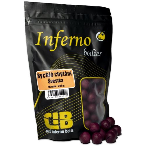 Carp Inferno Boilies Pre Rýchle Chytanie 250 g 16 mm Slivka