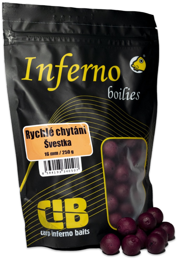 Carp inferno boilies pre rýchle chytanie 250 g 16 mm slivka