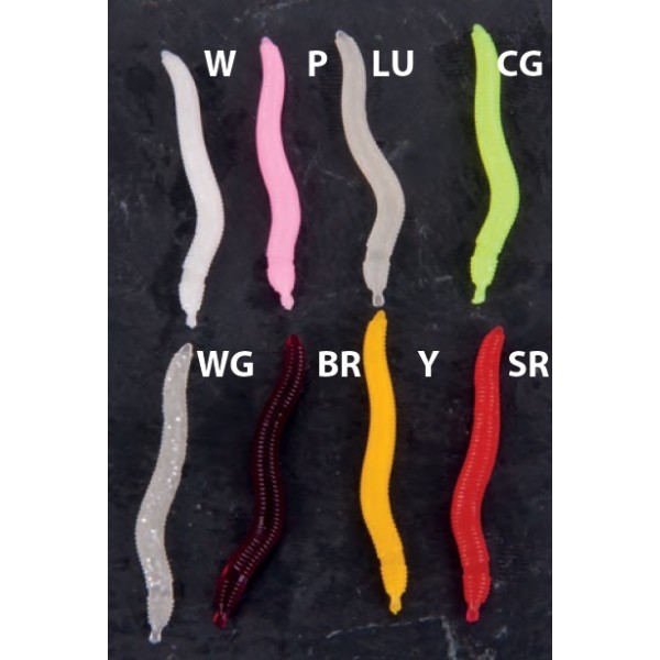 Saenger iron trout nástrahy worms 4 cm-farba lu