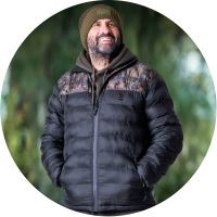 One More Cast Bunda Splash Camo Knight Puffer Jacket - XXL