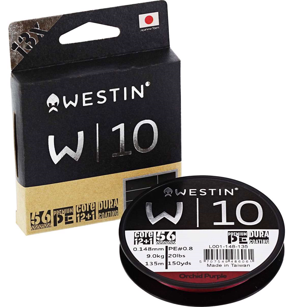 E-shop Westin splietaná šnúra w10 13 braid orchid purple 135 m - 0,33 mm 31,2 kg