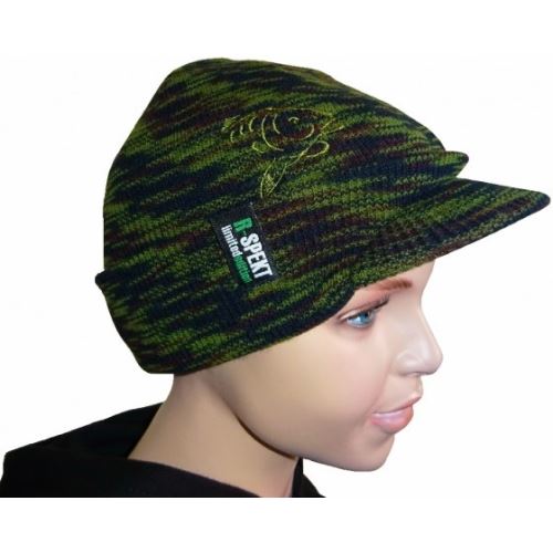 R-SPEKT Detská Čapica so Šiltom Peaked Beanie Camou Kids