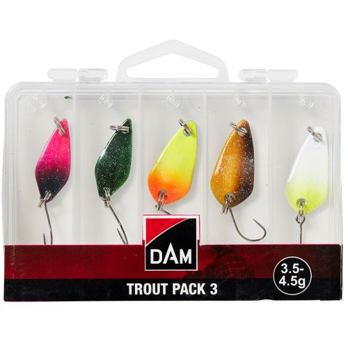 Dam Blyskáč Trout Pack 3 Inc Box 3,5-4,5 g