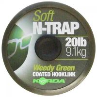 Korda Náväzcová Šnúrka N-Trap Soft Green 20 m - Nosnosť 30 lb / 13,6 kg