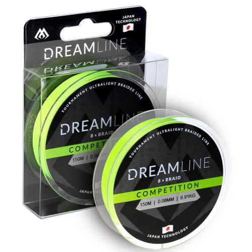 Mikado Splietaná Šnúra Dreamline Competiton Fluo Zelená 150 m