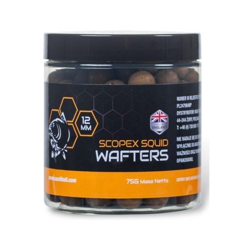 Nash Vyvážené Boilie Wafters Scopex Squid