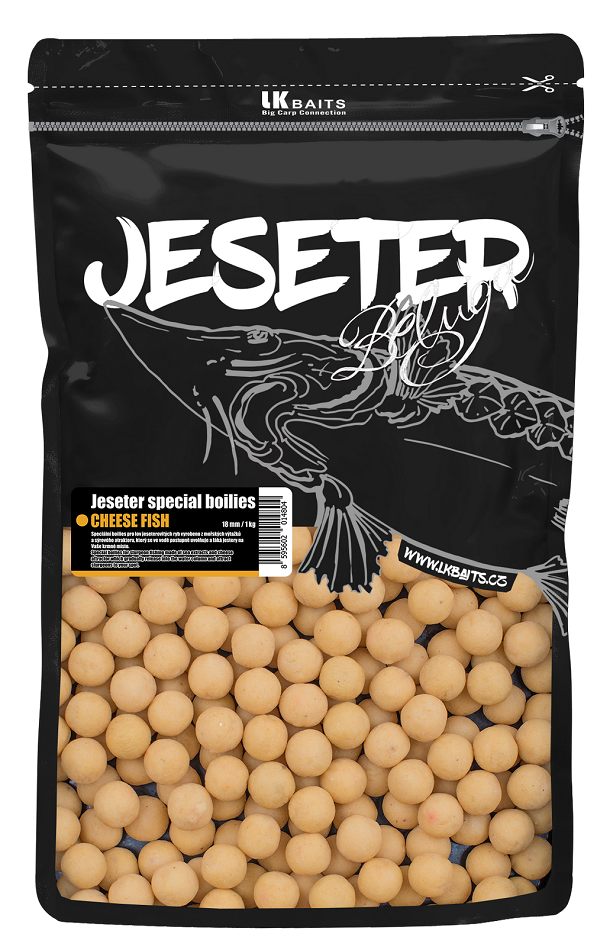 Lk baits boilie jeseter special cheese fish - 1 kg 18 mm