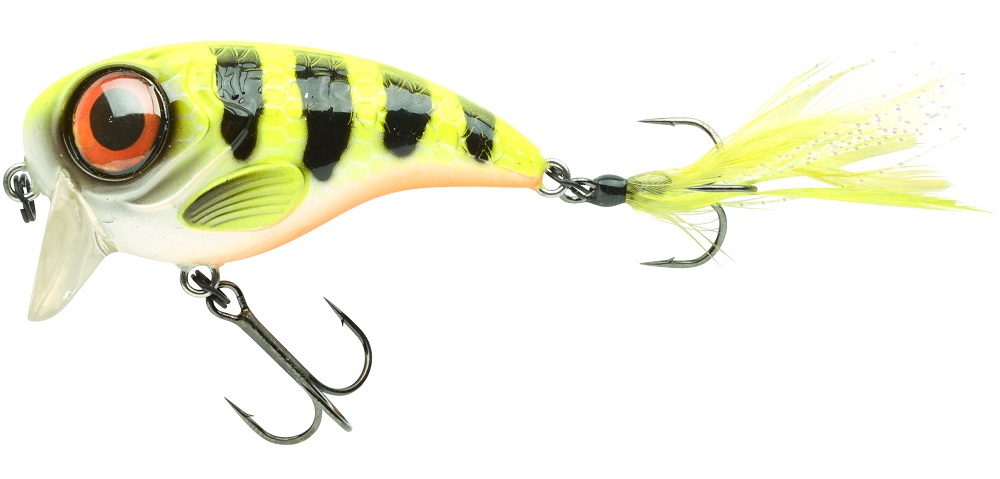 Spro wobler pomaly plávajúci fat iris 60 hot perch 6 cm 17 g