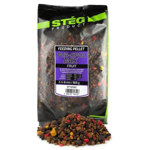 Stég Pelety PVA Spod Mix 800 g 3-5-8 mm