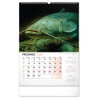 PGCZ Nástenný Kalendár Rybársky 2025 CZ 33×46 cm / CZ (12)