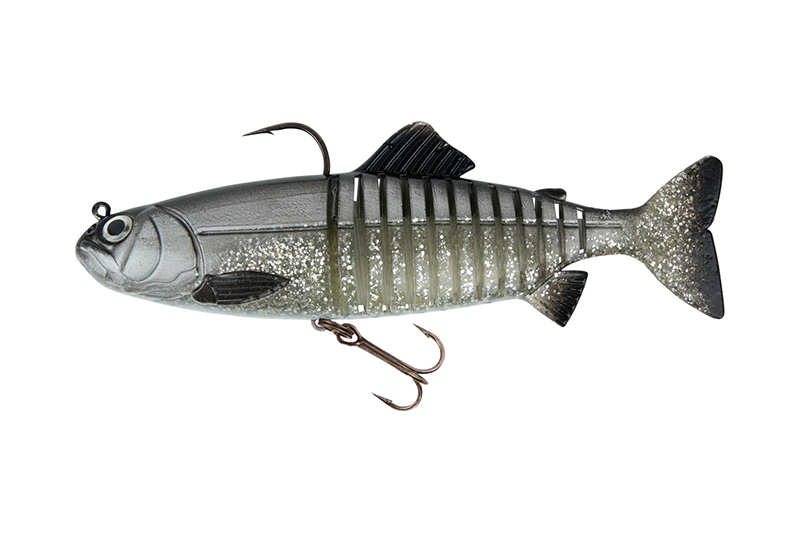 Fox rage gumová nástraha replicant jointed uv silver bait fish - 23 cm 130 g