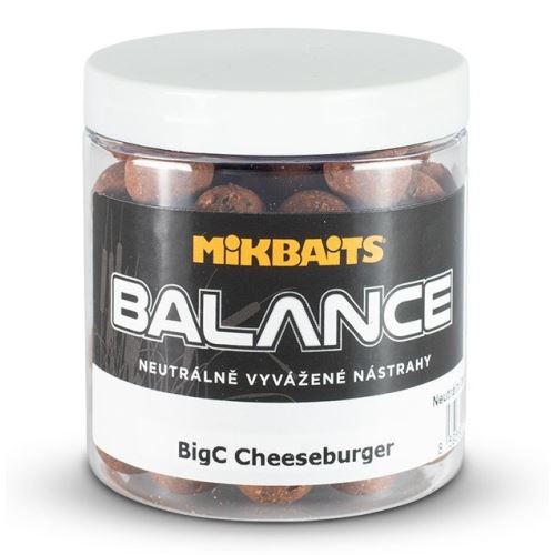 Mikbaits Vyvážené Boilie BigC Cheeseburger 250 ml