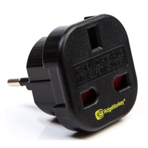 RidgeMonkey Adaptér K Nabíjačke Vault UK 3 Pin to EU 2 Pin Adaptor