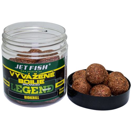 Jet Fish Vyvážené Boilie Legend Range Biokrill 250 ml