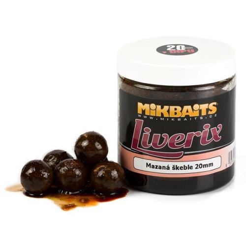 Mikbaits LiveriX Boilie V Dipe Mazaná Škebľa 250 g