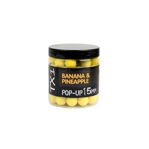 Shimano Plávajúce Boilie TX1 Pop Up Banana & Pineapple 80 g 15 mm Fluoro Yellow