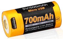 Fenix Nabíjateľná USB Batéria RCR123A / 16340 High Current Li-ion Fenix Nabíjateľná USB Batéria RCR123A / 16340 High Current Li-ion