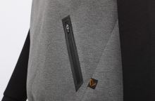 Savage Gear Mikina Tec Foam Hoodie Dark Grey Melange (3)
