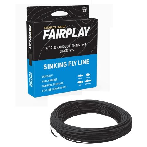 Cortland Muškárska Šnúra Fairplay Sinking Type 2 Black Fresh Salt 84 ft