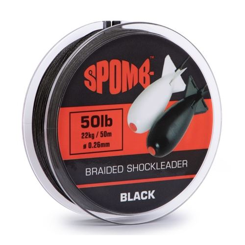 Spomb Splietaná Šnúra Braided Leader Black 50 m - 0,26 mm - 22 kg