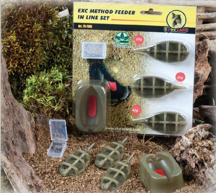 E-shop Extra carp method feeder set - 20g,30g,40g + formička