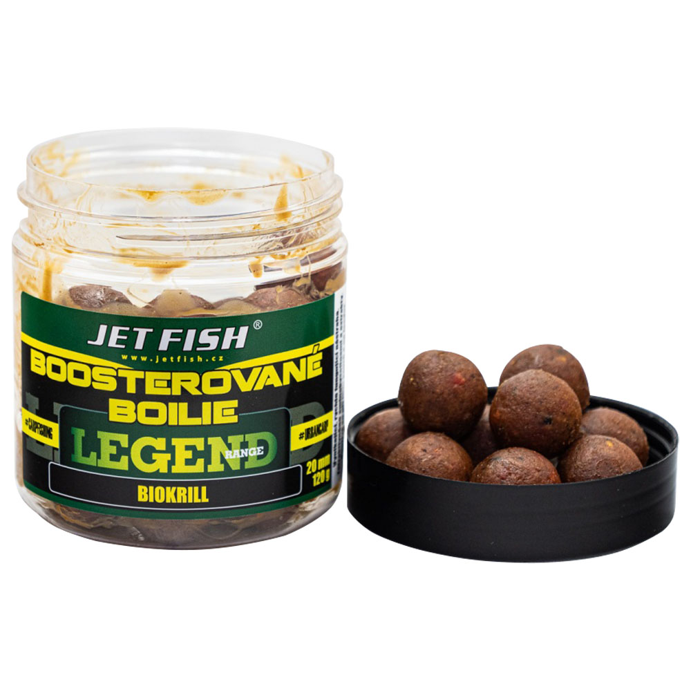 Jet fish boosterované boilie legend range biokrill 250 ml - 20 mm