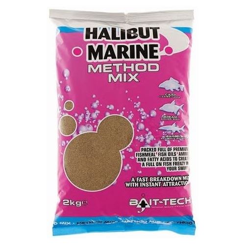 Bait-Tech Krmítková Zmes Halibut Marine Method Mix 2 kg