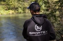 Sportex Rybárska Mikina s Kapucňou Čierna (5)