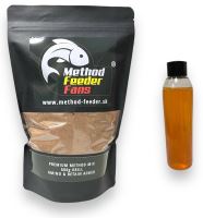 Method Feeder Fans Premium Method Mix Set 600 g + 200 ml Booster - Krill