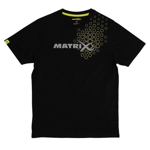 Matrix Tričko Black Hex Print T-Shirt