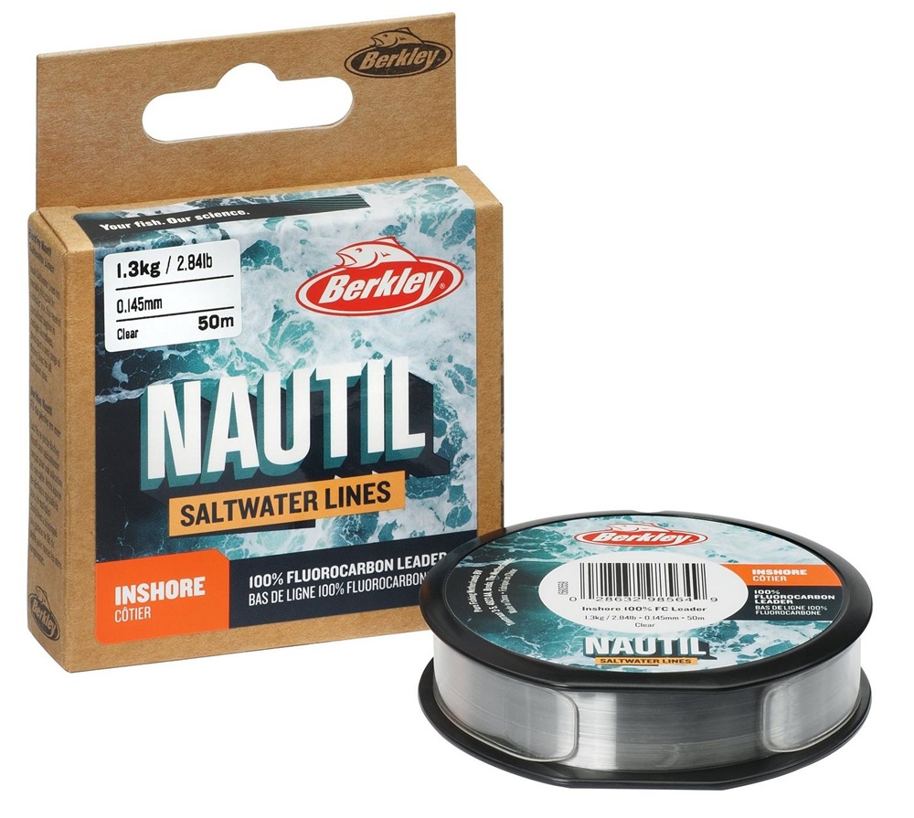E-shop Berkley fluorocarbon nautil inshore fluorocarbon clear 50 m - 0,22 mm 3,5 kg