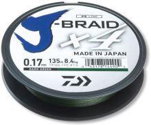 Daiwa Splietaná Šnúra J-Braid 4 Tmavo Zelená 270m (1)