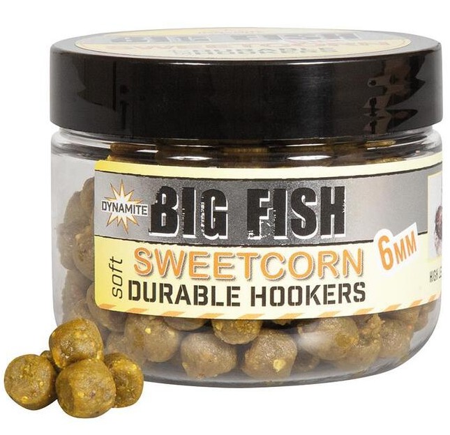 Dynamite baits mekčené pelety durable hookers sweet corn 6 mm