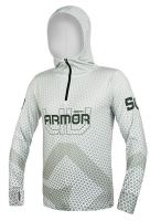 Delphin Tričko S Kapucňou UV Armor 50+ Olive