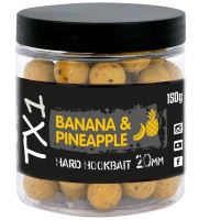 Shimano Tvrdené Boilies TX1 Hard Hookbait Banana &amp; Pineapple 150 g