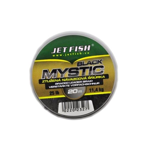 Jet Fish náväzcová šnúra Black Mystic 20m 25lb - Farba BLACK