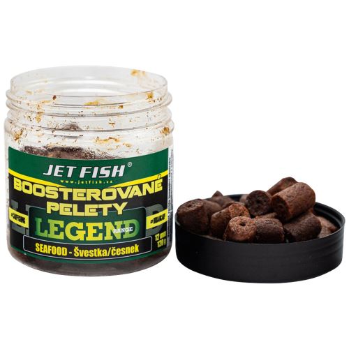 Jet Fish Boosterované Pelety Seafood Slivka Cesnak 250 ml 12 mm