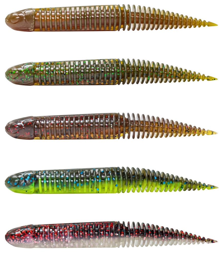 E-shop Savage gear gumová nástraha ned dragon tail slug clear water mix 5 ks - 8,8 cm 4 g