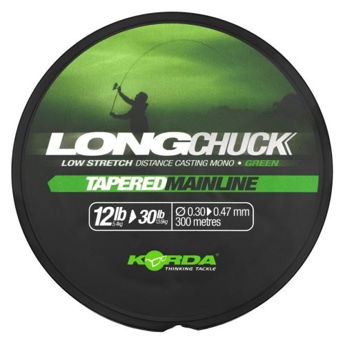 Korda Ujímaný Vlasec LongChuck Tapered Mainline Green