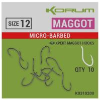 Korum Háčiky Xpert Maggot Barbed - #12