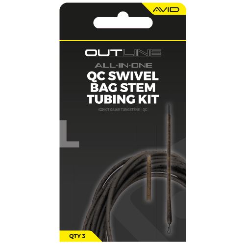 Avid Carp Montáž Outline QC Swivel Bag Stem Tungsten Tubing Kit