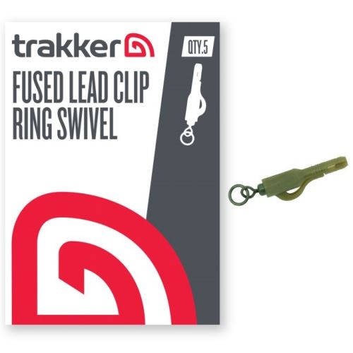 Trakker Závesky Fused Lead Clip Ring Swivel 5 ks