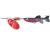 Dam Minnow Spinner Sinking Red Glitter