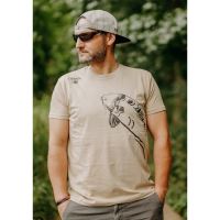 Giants Fishing Tričko Pánske Plávajúci Kapor Béžové (1)