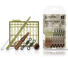 Delphin Set Kaprárskych Montáží sCAMO Total CARP Závesky a Prevleky a Obratlíky a Zarážky 10 Setov
