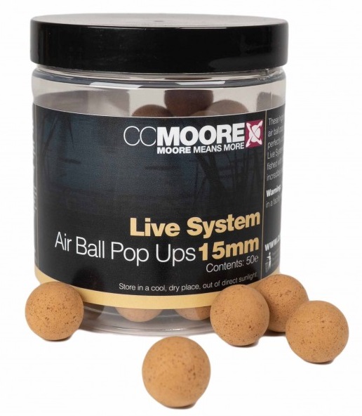 Cc moore plávajúce boilie air ball live system - 10 mm 80 ks